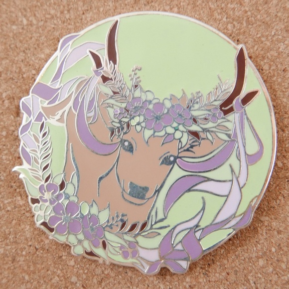 May Day Stag Enamel Pin - Picture 1 of 4